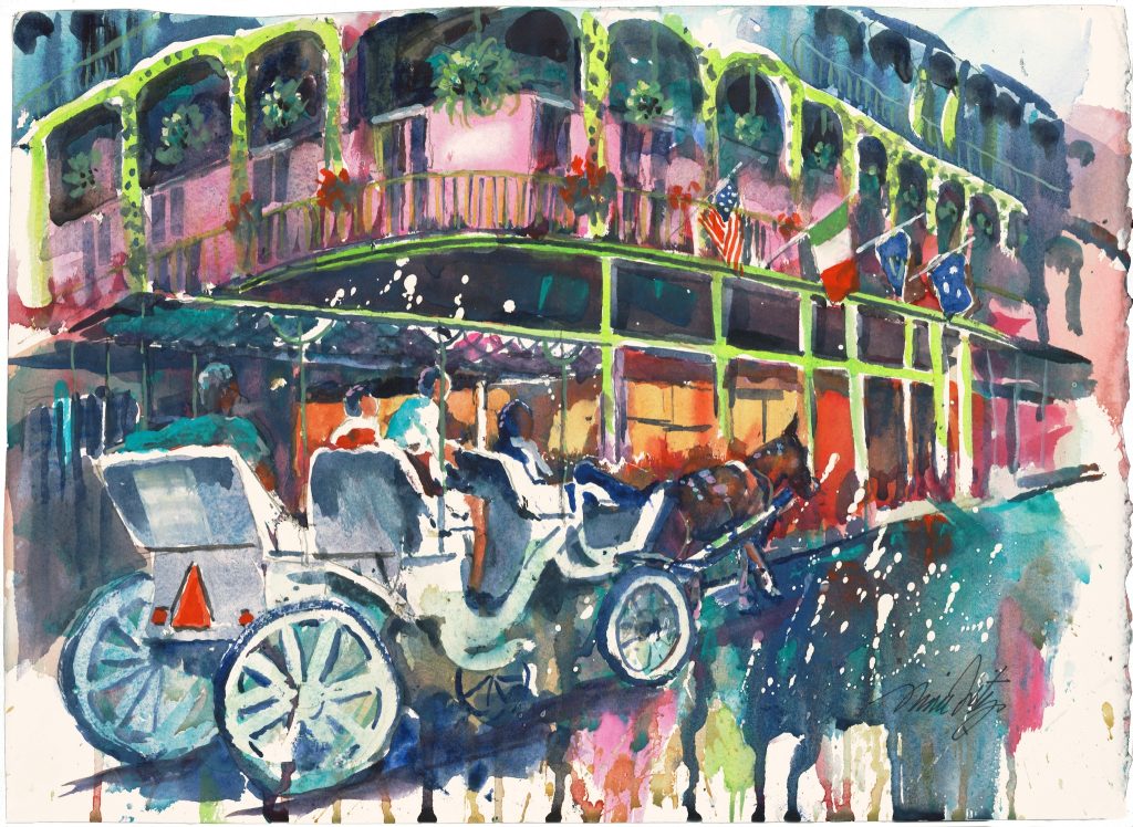 Carriage Horse & Buggy