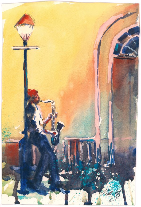 Street Light Musician